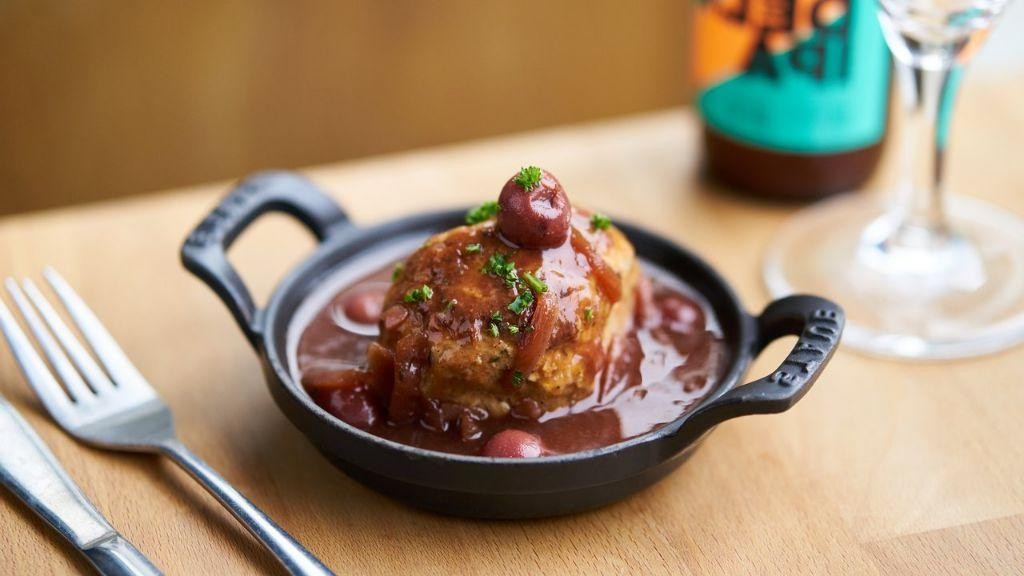 Belgian Meatballs in Cherry Beer Sauce