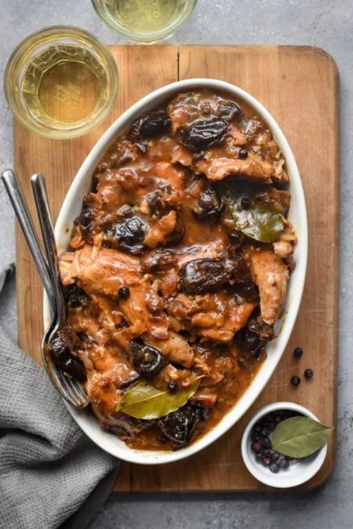 Belgian Rabbit in Prune Sauce