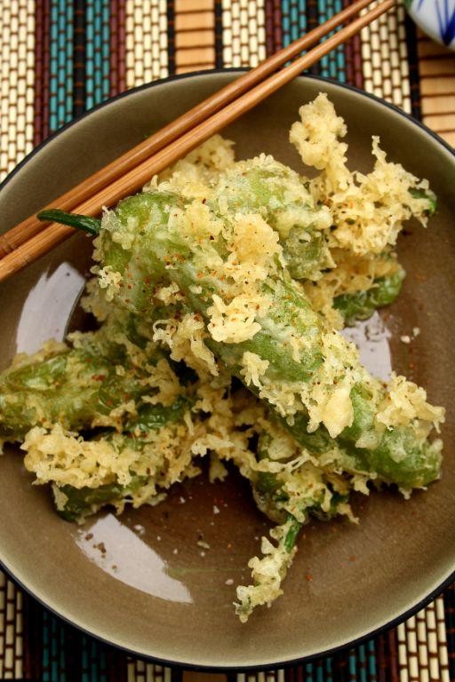 Bell Pepper Tempura with Teriyaki Glaze