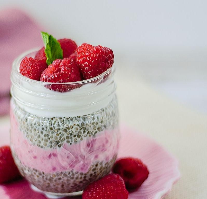 Berry Chia Seed Pudding Parfait