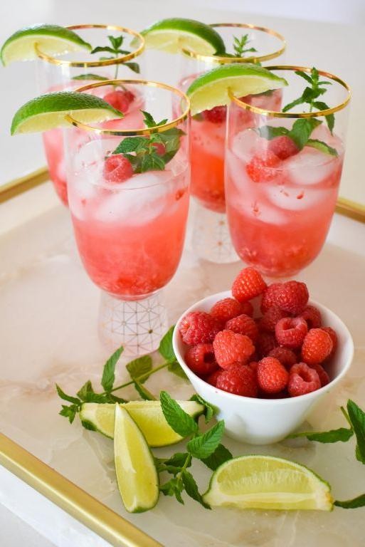 Berry-Infused Vodka Spritzer