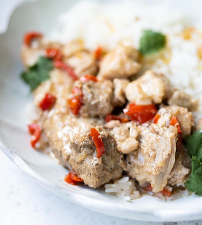 Bicol Express with Crab Meat and Coconut Cream