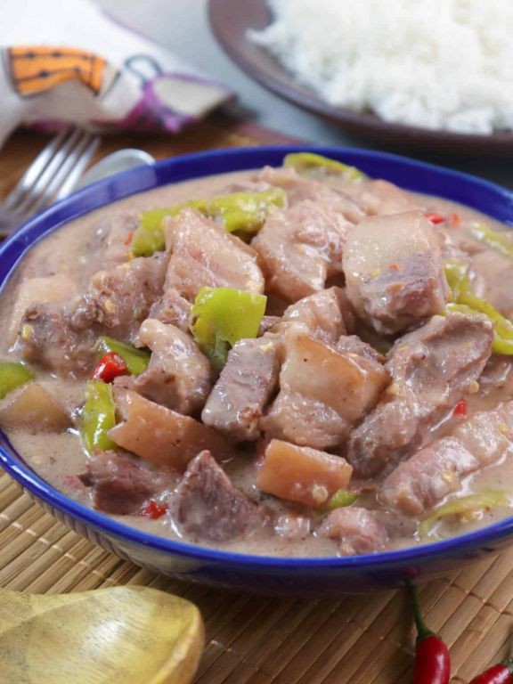 Bicol Express with Pork Belly and Chili Peppers