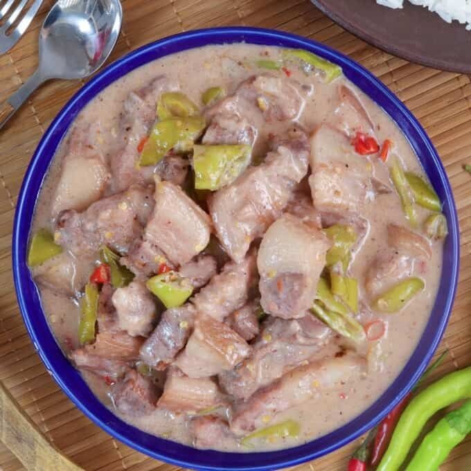 Bicol Express with Quail Eggs and Pork