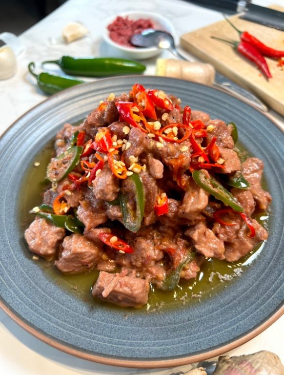 Bicol Express with Shrimp Paste for Extra Umami