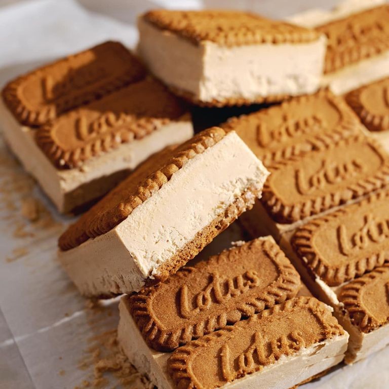 Biscoff Cookie Ice Cream Sandwiches