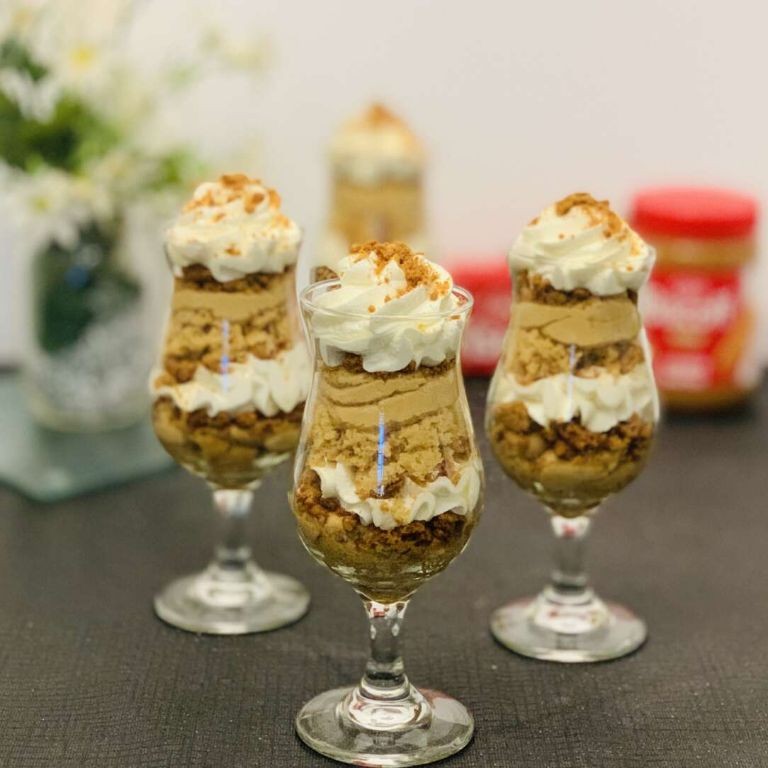 Biscoff Cookie Layered Parfait