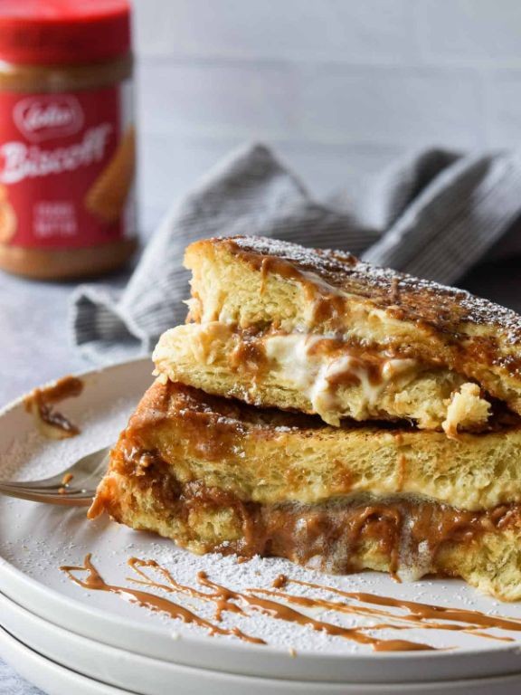Biscoff Cookie Stuffed French Toast