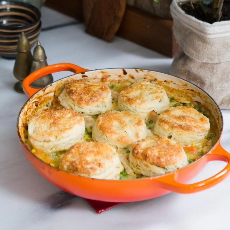 Biscuit-Topped Turkey Pot Pie