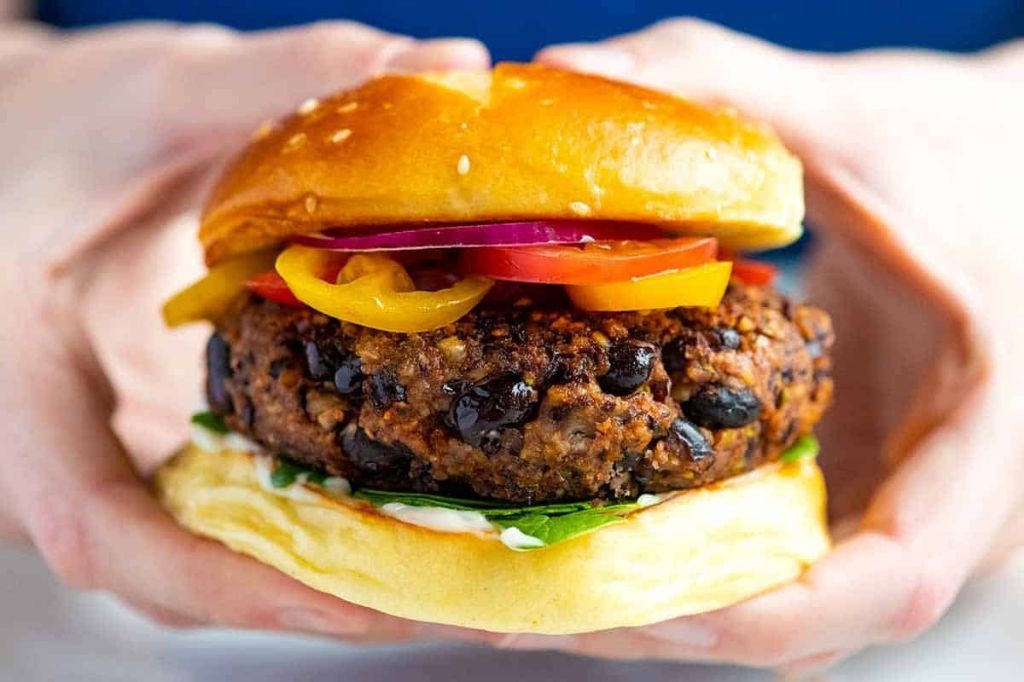 Black Bean Burgers Made with Canned Beans