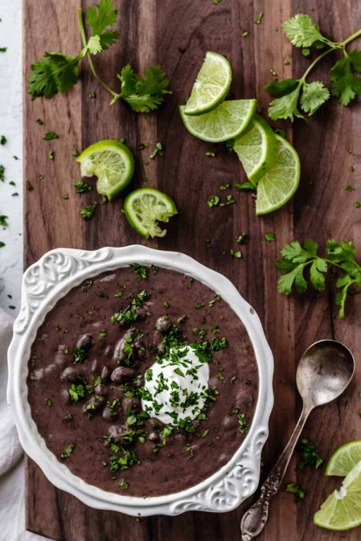 Black Bean Soup with Lime