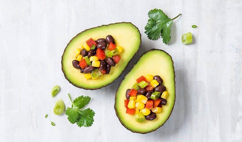 Black Bean and Corn Stuffed Avocado