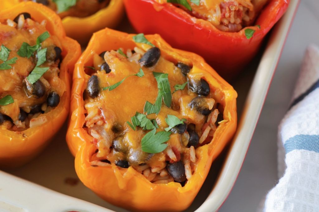 Black Bean and Rice Stuffed Peppers