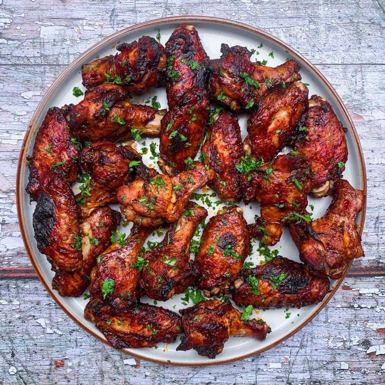 Black Garlic and Honey Wings