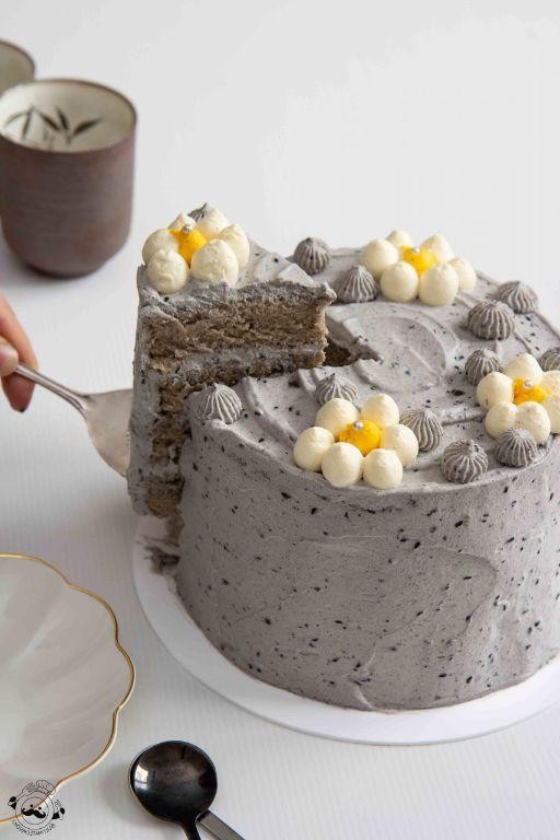 Black Sesame Chiffon Cake
