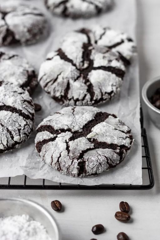Black and White Espresso Cookies