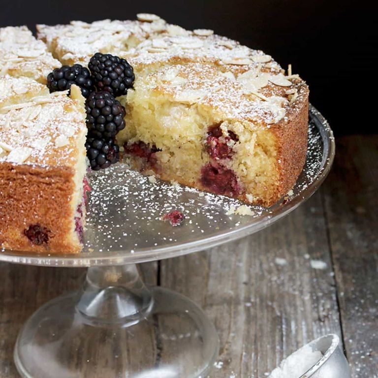 Blackberry Almond Pound Cake