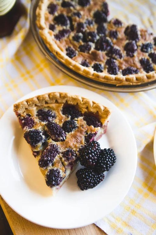 Blackberry Custard Pie