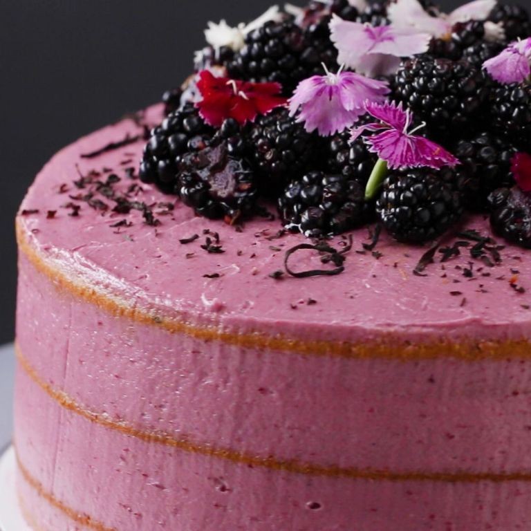 Blackberry Earl Grey Tea Cake