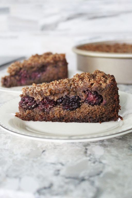 Blackberry Gingerbread Loaf Cake