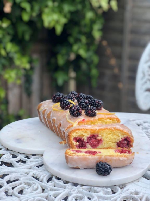 Blackberry Lemon Drizzle Cake