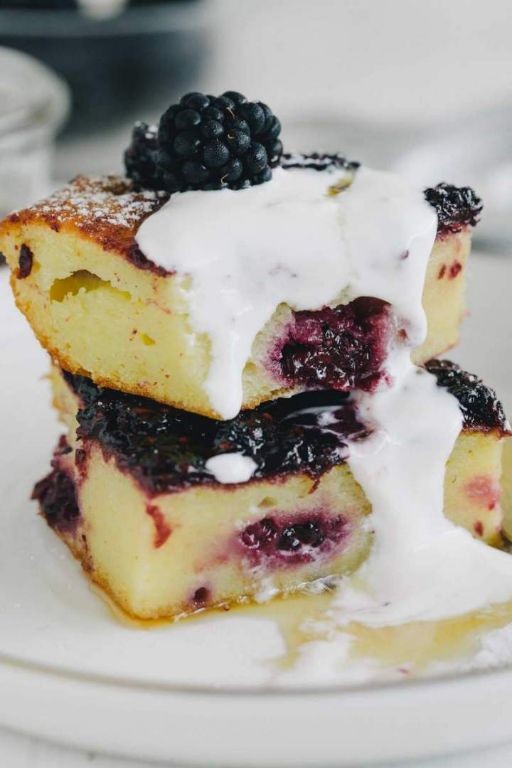 Blackberry Ricotta Olive Oil Cake