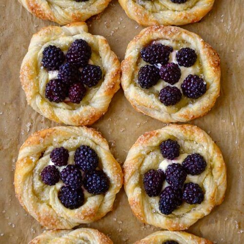 Blackberry and Cream Cheese Danish Pie