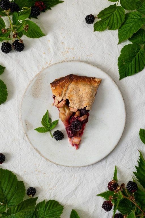 Blackberry and Rhubarb Galette