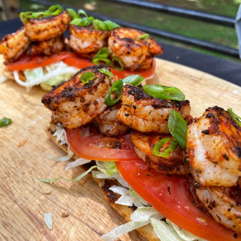 Blackstone Grilled Shrimp Po
