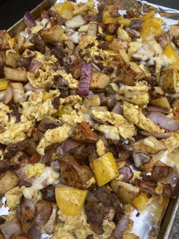 Blackstone Keto Breakfast Scramble