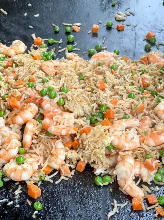 Blackstone Shrimp Fried Rice