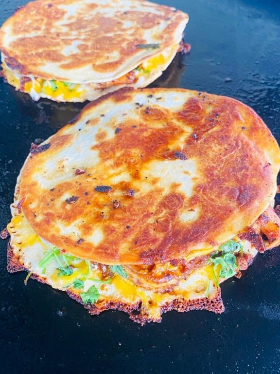 Blackstone Shrimp and Avocado Quesadillas