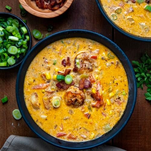Blackstone Shrimp and Corn Chowder