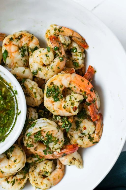 Blackstone Shrimp with Chimichurri Sauce