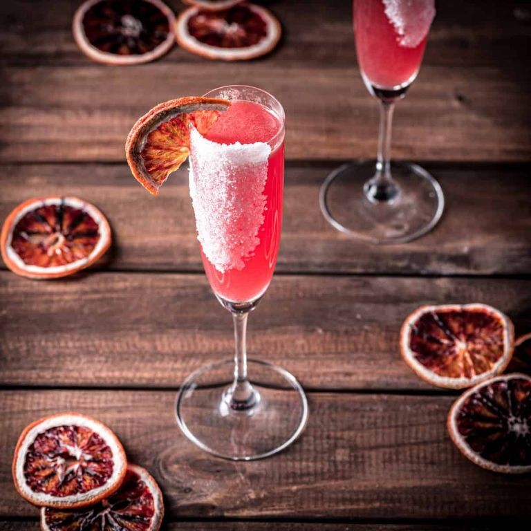 Blood Orange Pomegranate Sparkler