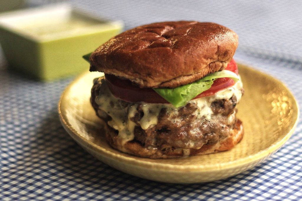 Blue Cheese Stuffed Burgers