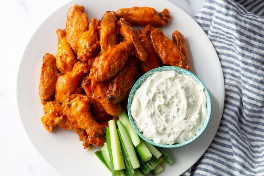 Blue Cheese and Buffalo Chicken Wings