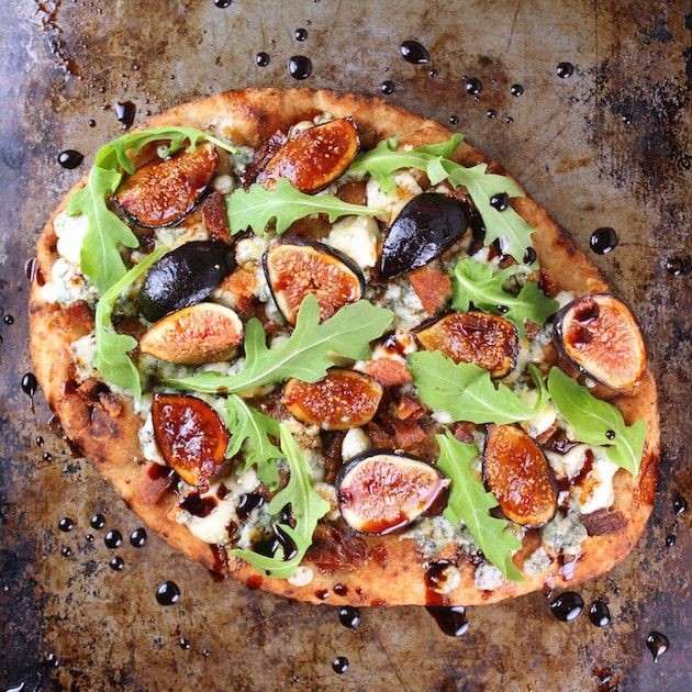 Blue Cheese and Fig Jam Flatbread