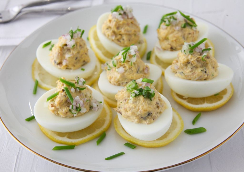 Blue Crab Deviled Eggs