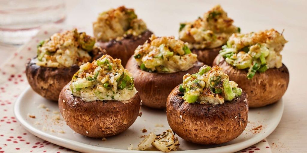 Blue Crab Stuffed Mushrooms