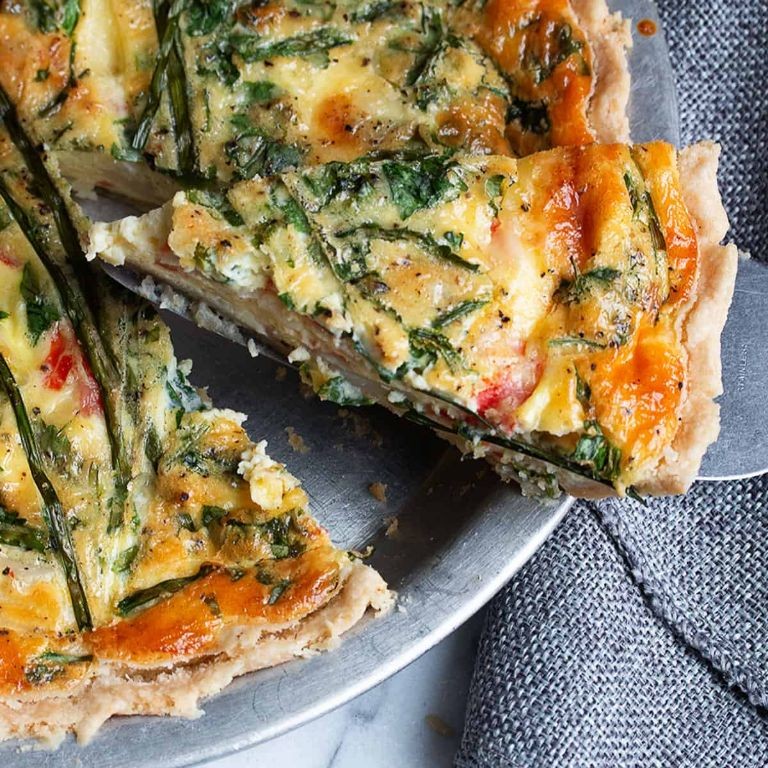Blue Crab and Asparagus Quiche