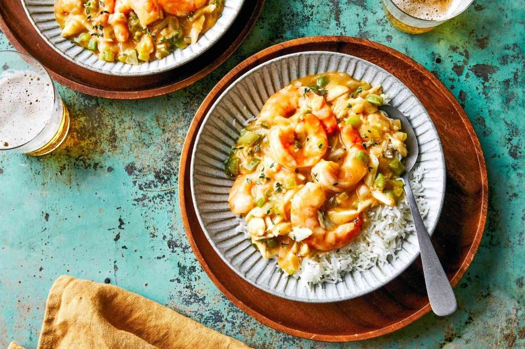 Blue Crab and Shrimp Etouffee