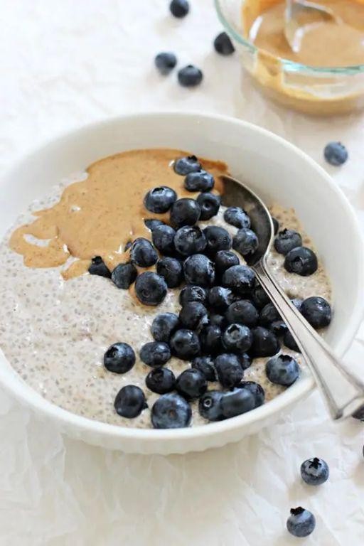 Blueberry Almond Butter Chia Bowl