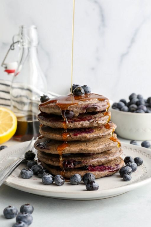 Blueberry Buckwheat Pancakes