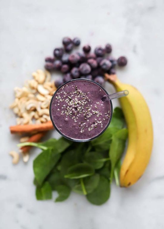 Blueberry Cashew Protein Shake