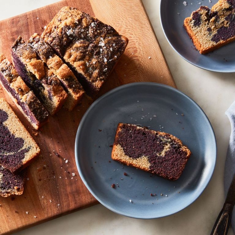 Blueberry Chocolate Marble Cake
