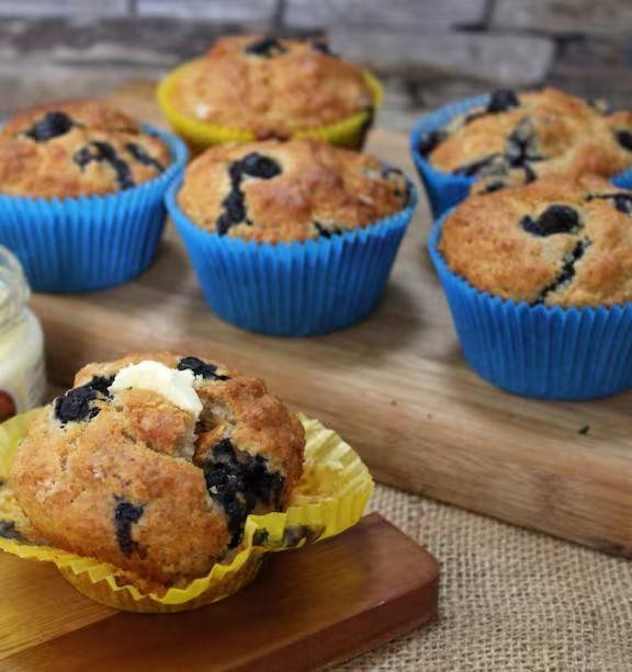Blueberry Clotted Cream Muffins