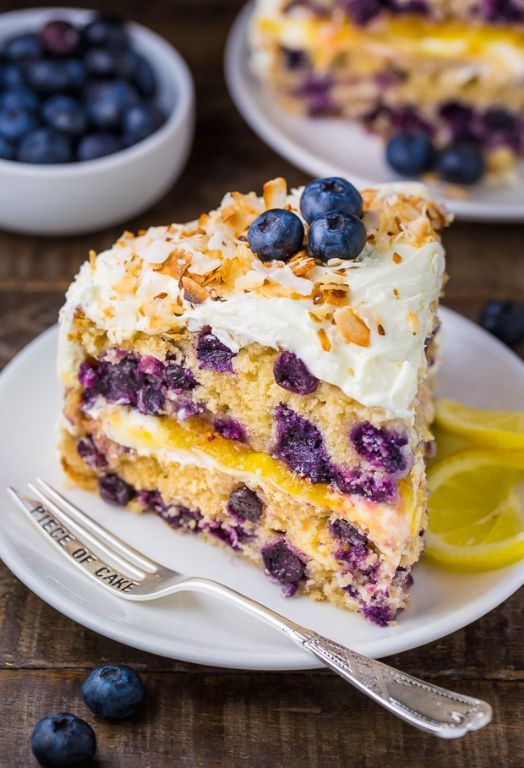 Blueberry Coconut Cake