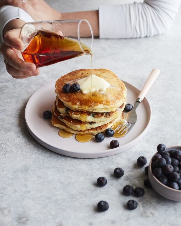 Blueberry Coconut Pancakes