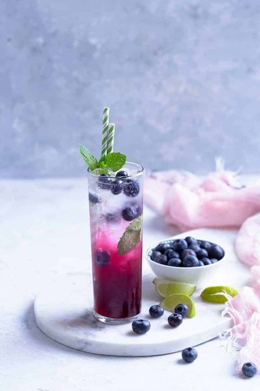 Blueberry Ginger Ale Refresher